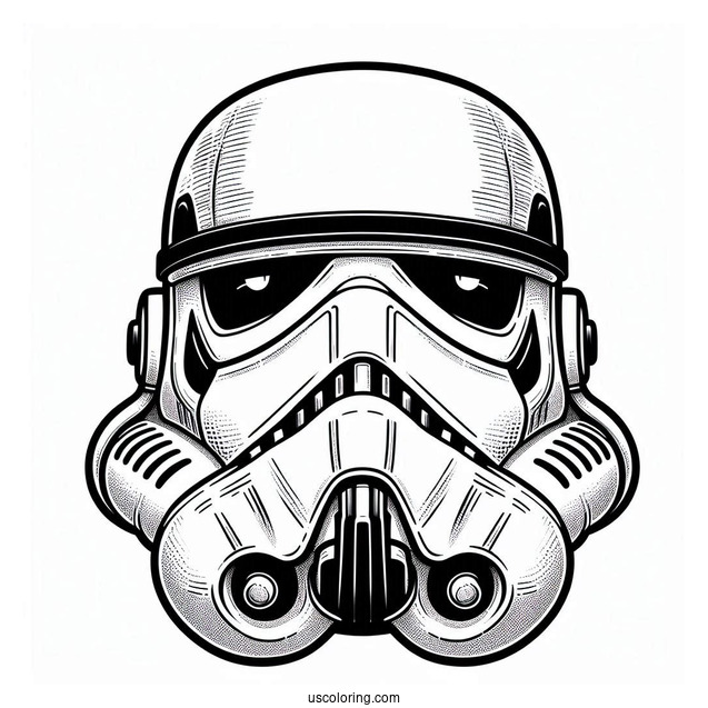 Stormtrooper Coloring Page Of Star Wars Shoretrooper For Kids