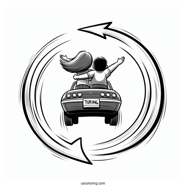 Pixar Coloring Page of Turning Red Movie Poster