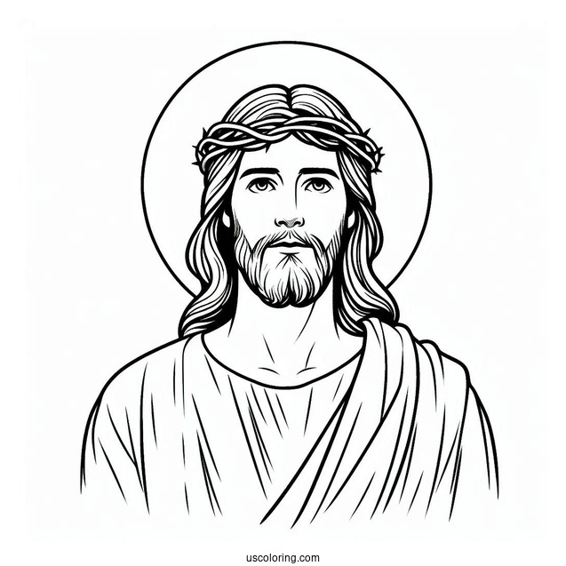 Easy Outline Of Jesus For Kids