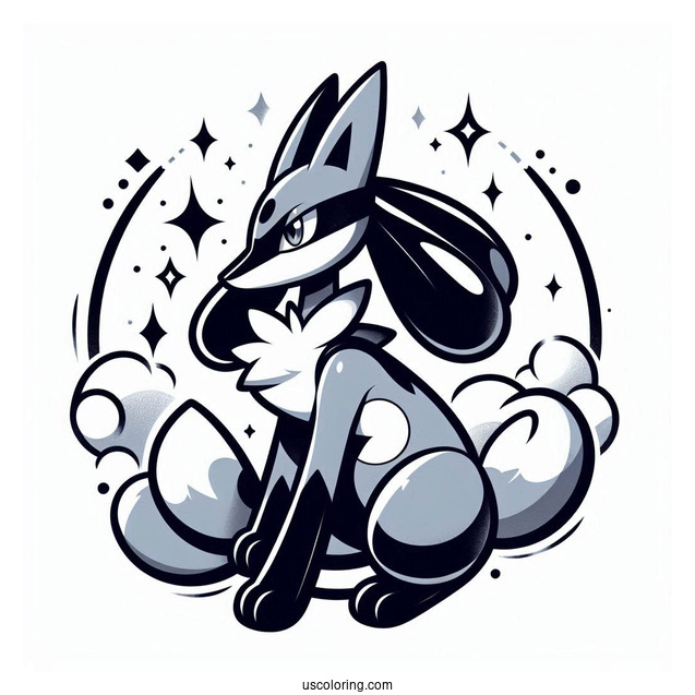 Lucario Pokemon To Color