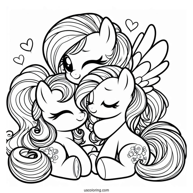My Little Pony Friends Hugging