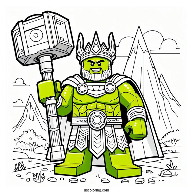 Lego Hulk Smiling Hulk Smash