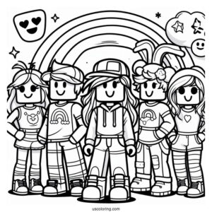 Roblox Rainbow Friends Coloring Page