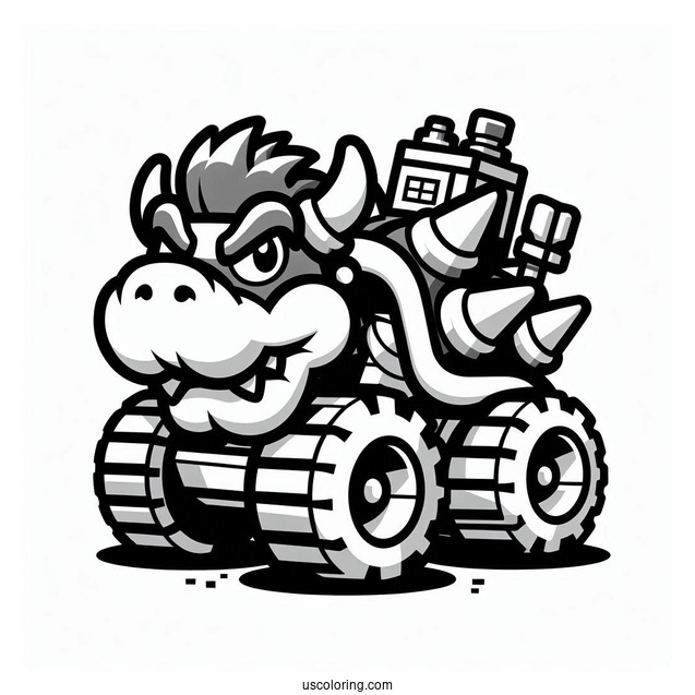 Lego Bowser To Color