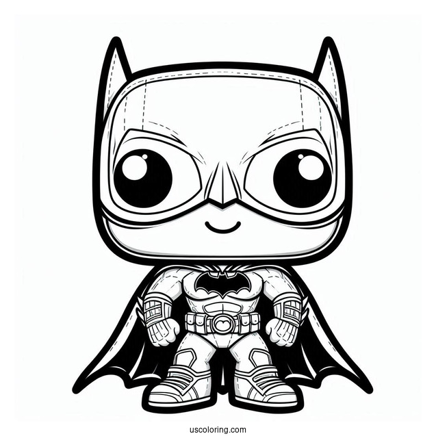 Cute Funko Pop Coloring Sheet