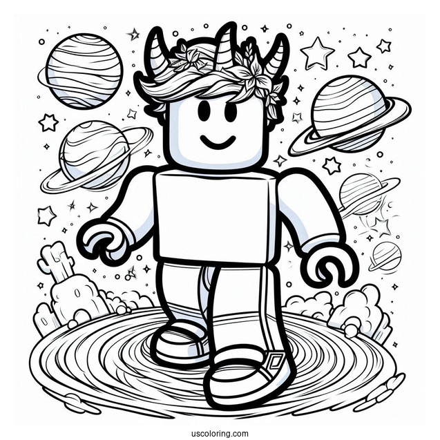 Roblox Universe Coloring Page