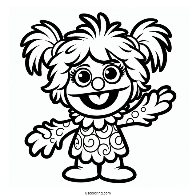 Abby Cadabby Outline Coloring In For Kids