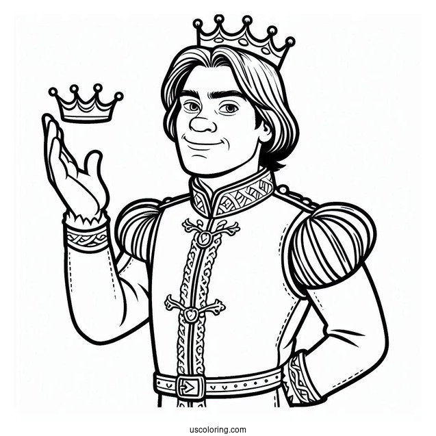 Prince Charming From Shrek To Color