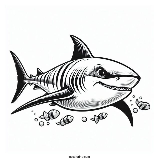 Finding Nemo Shark Coloring Page Bruce