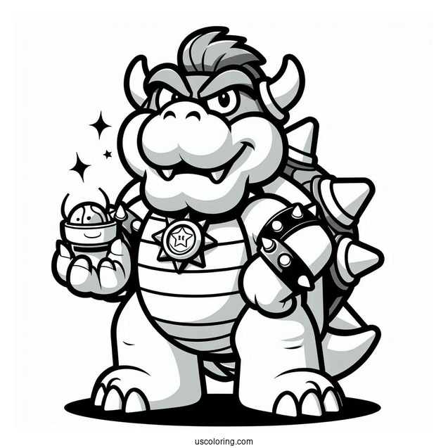 Lego Bowser To Color
