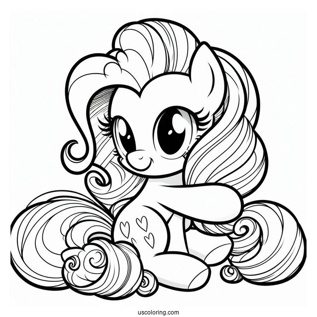 Pinkie Pie Coloring Page Of Trinity Pie Hugging