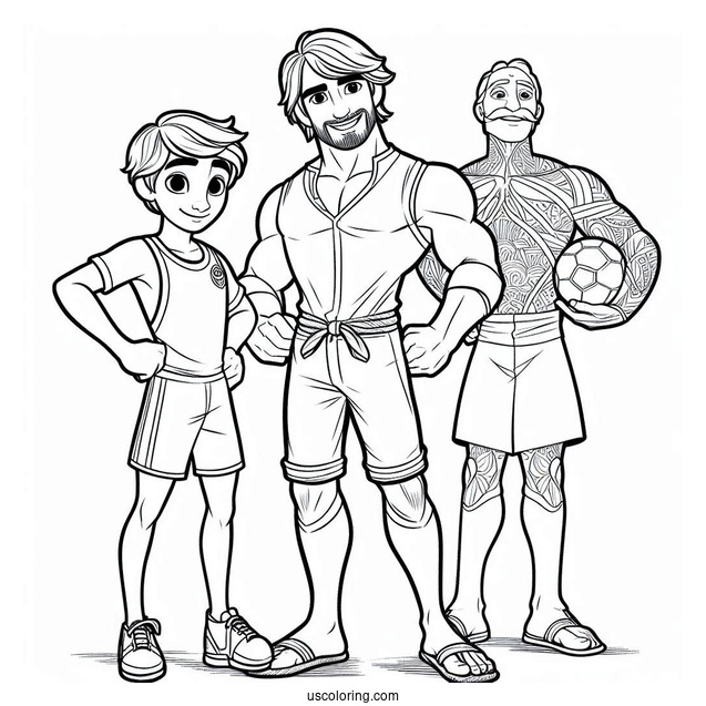 Nigel Holding Mauro Coloring Sheet For Kids