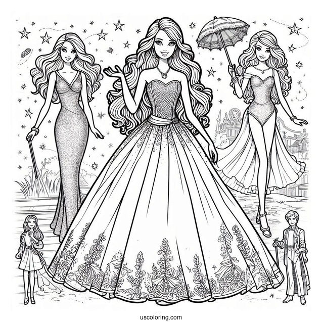 Barbie Movie Coloring page 2
