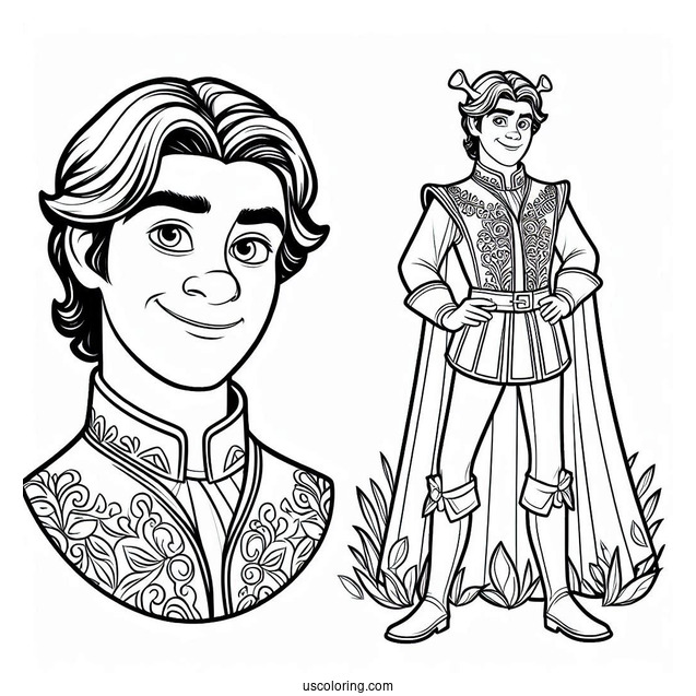 Prince Charming From Shrek To Color