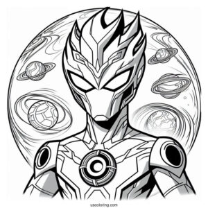 Ben 10 Coloring Page Of Omnitrix Alien Force