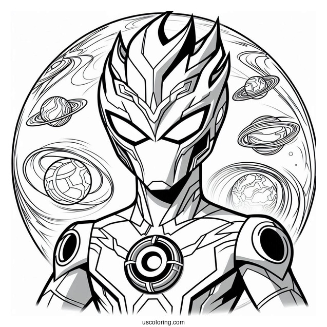 Ben 10 Coloring Page Of Omnitrix Alien Force