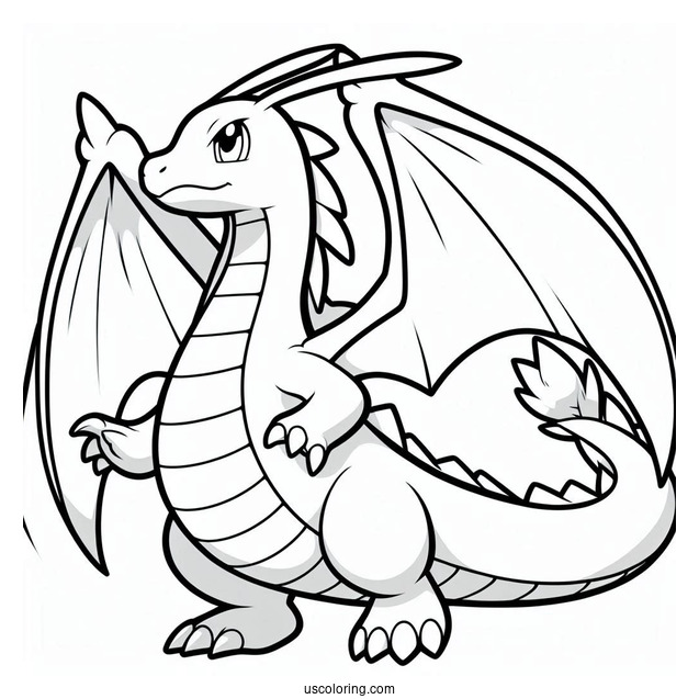 Dragonite Pokemon To Color