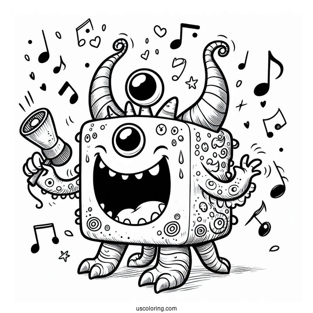 My Singing Monsters Coloring Page Of Epic Wubbox Singing