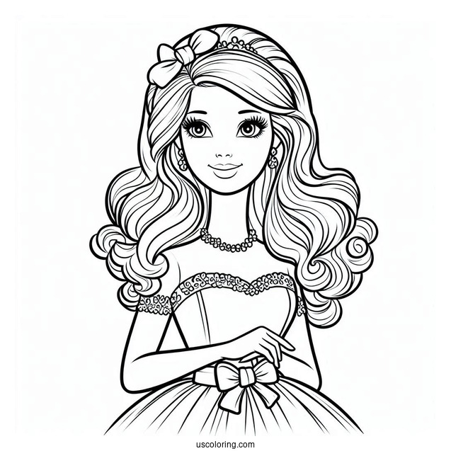 Barbie From Toy Story Coloring Page