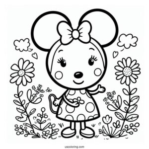 Mandy The Mouse Coloring Page