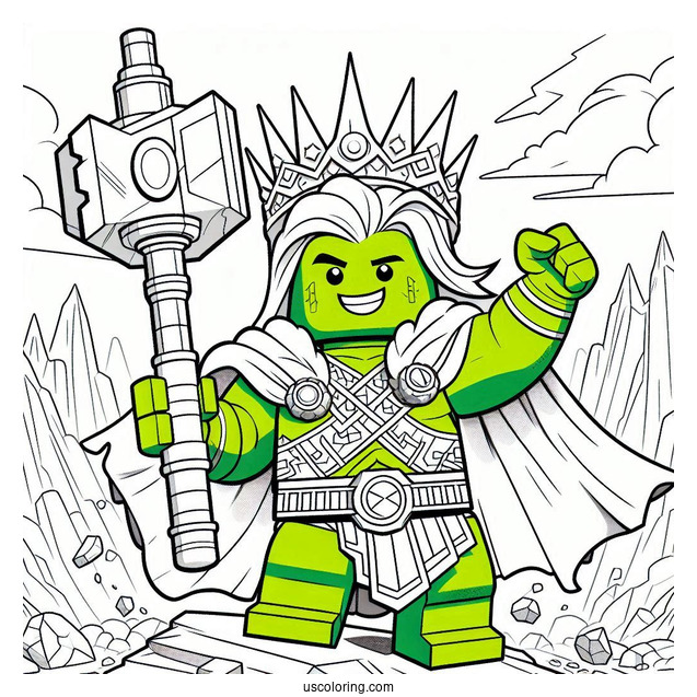 Lego Hulk Smiling Hulk Smash
