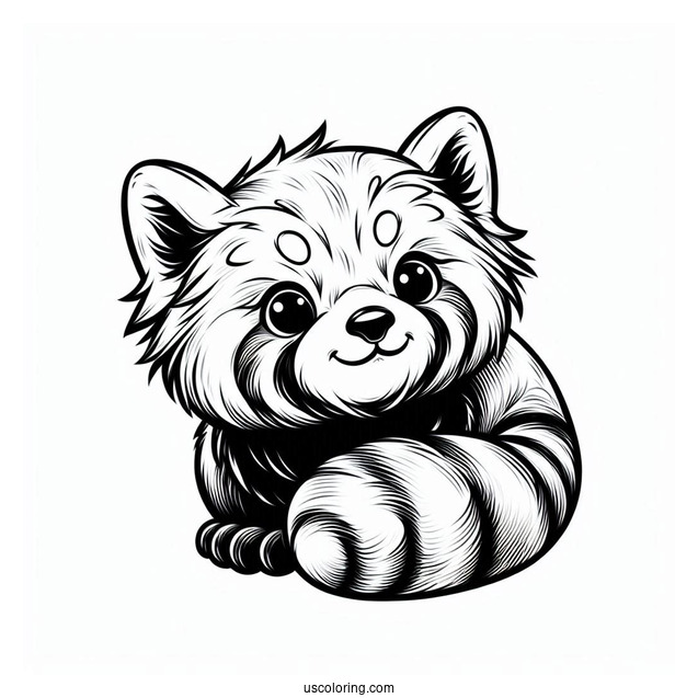 Mischievous Looking Red Panda