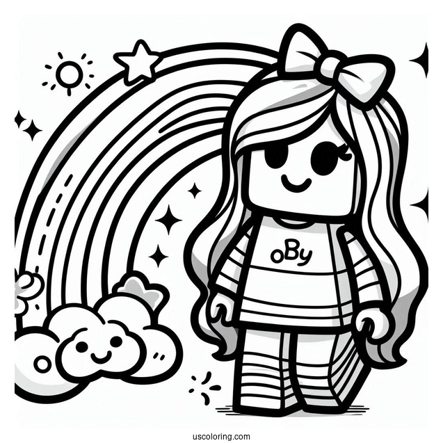 Blue Rainbow Friends Coloring Page Drooling Over Roblox Spy