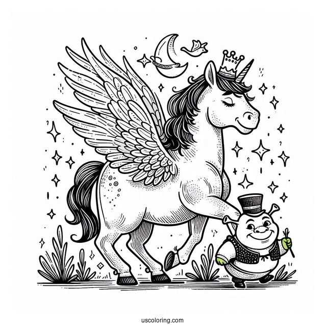 Fairy Tale Creatures From Shrek To Color