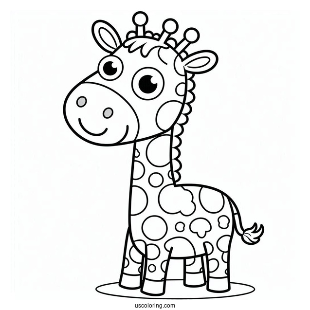 Gerald The Giraffe To Color For Kids