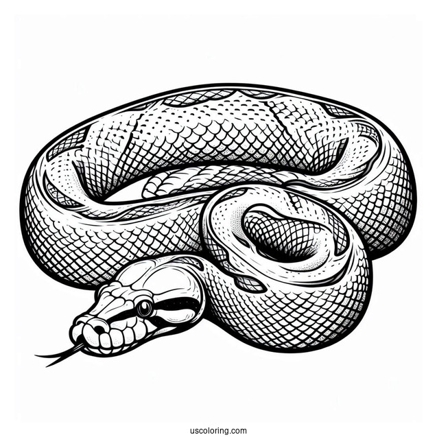 Burmese Python To Color