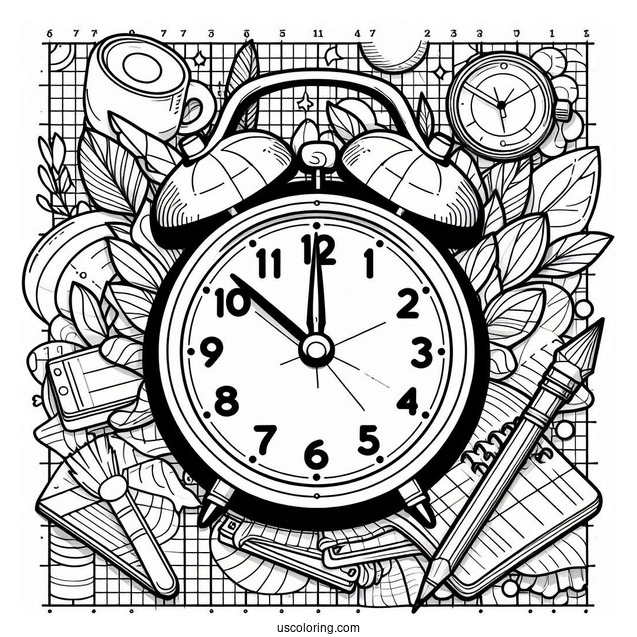 Easy Outline Of a Digital Alarm Clock