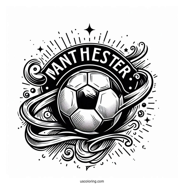 Manchester United Logo To Color
