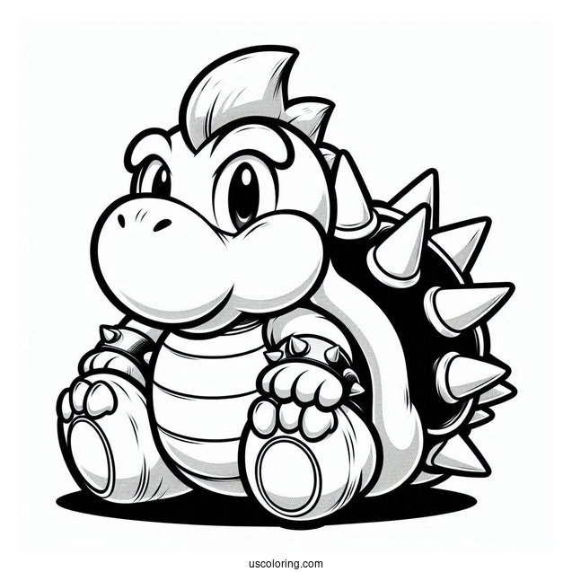 Baby Bowser With Spikey Shell