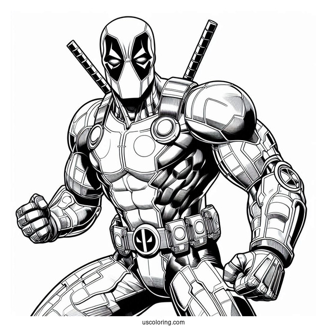 Deadpool And Colossus To Color