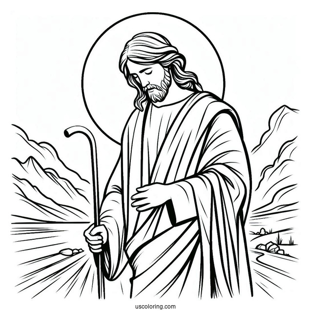 Easy Outline Of Jesus For Kids