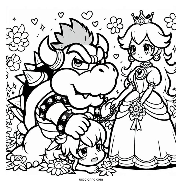 Bowser Kidnapping Princess Peach