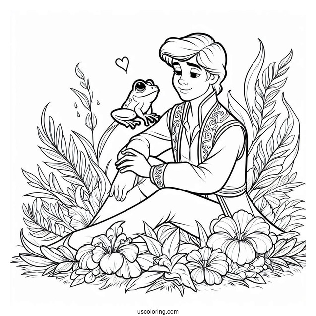 Prince Naveen Frog Coloring Page