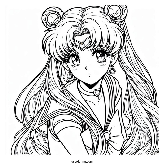Sailor Jupiter Iconic Pose Coloring In