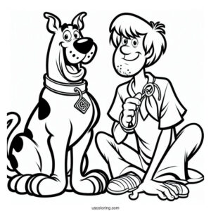 Scooby-Doo And Shaggy To Color