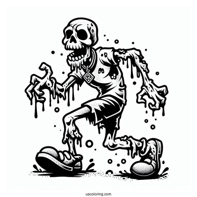 Zombie Monster From Scooby-Doo To Color