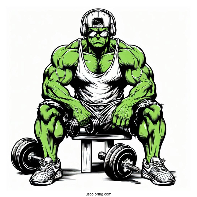 She Hulk Funko Pop Toy Coloring In