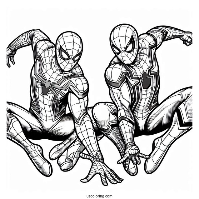 Spider-Man Vs Iron Man Coloring Page