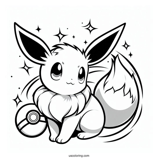 Eevee Summoned From PokeBall