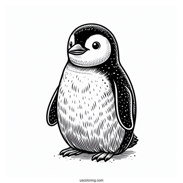 Humboldt Penguin Coloring Page