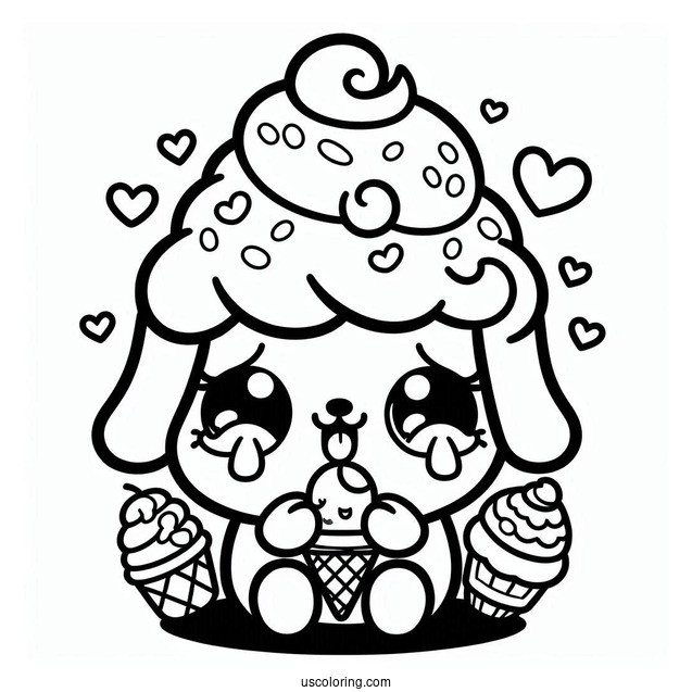 Ice Cream Dream Shopkins Crying For Coloring