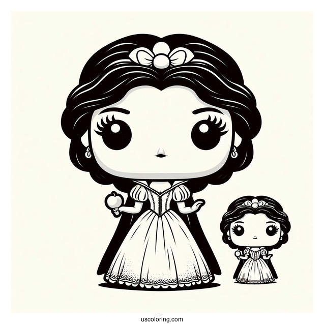 Funko Pop Snow White Coloring Sheet