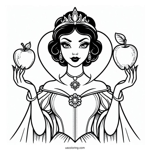 Coloring Sheet Of The Evil Queen