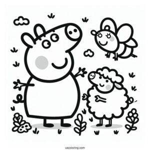 Peppa Pig Playing With Suzy Sheep