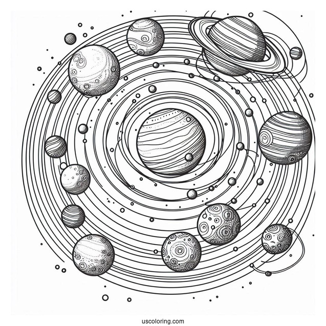 Planets In The Solar System To Color