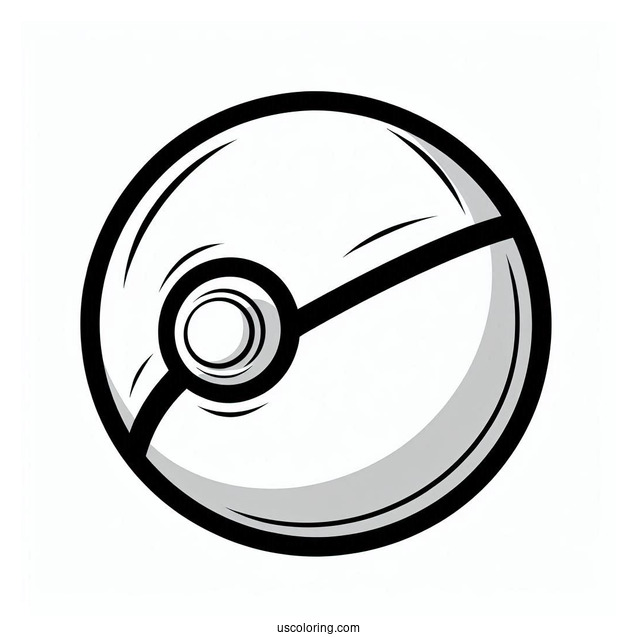 Unite Ball Pokéball Coloring Page